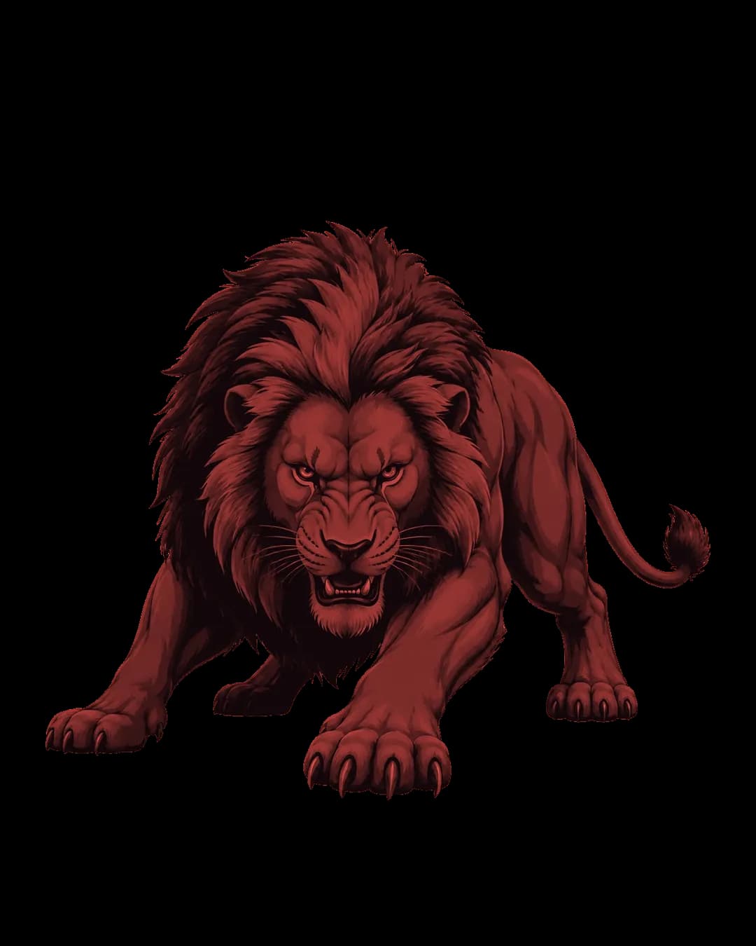The Lion of Judah, rendered in two tones — the mark of Sunny Benaiah Joseph